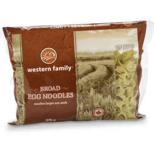 Western Family Broad Egg Noodles 375 g