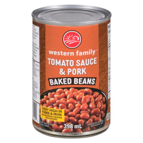 Western Family Baked Beans in Tomato Sauce & Pork 398 mL