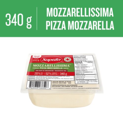 Saputo Pizza Mozzarella 340 g
