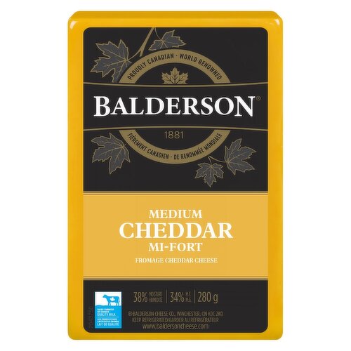 Balderson Medium Cheddar Cheese 280 g