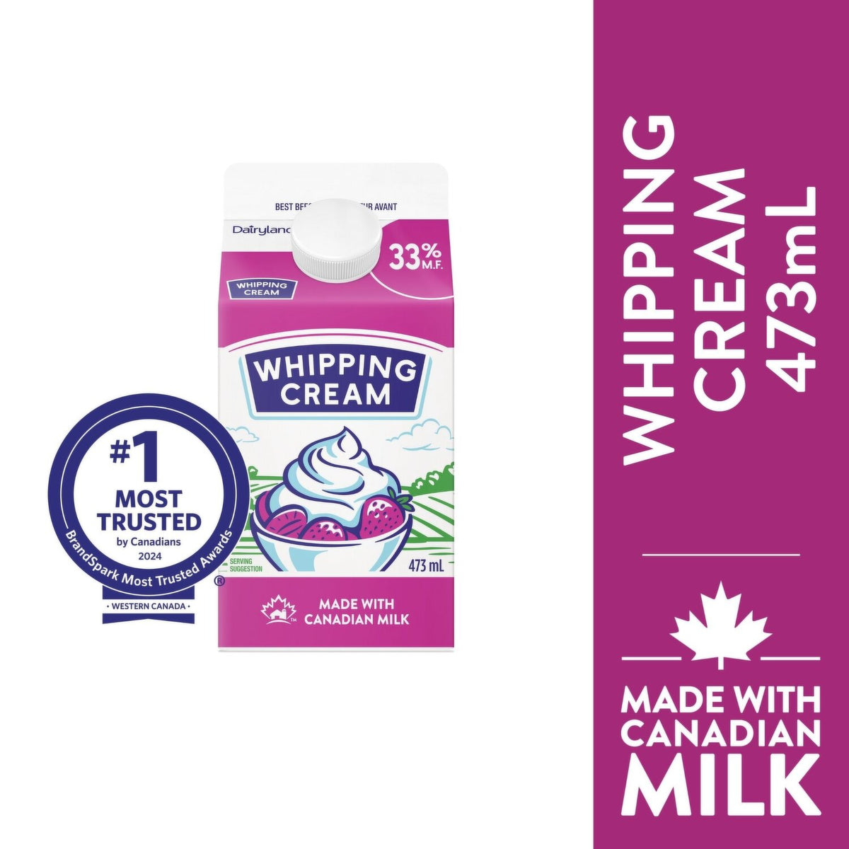 Dairyland Whipping Cream 33% 473 mL