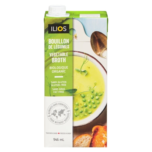 Ilios Organic Vegetable Broth 946 mL