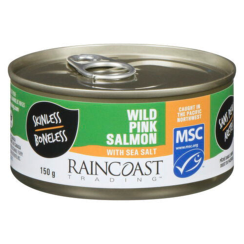 Raincoast Trading Wild Pink Salmon Skinless Boneless 150 g