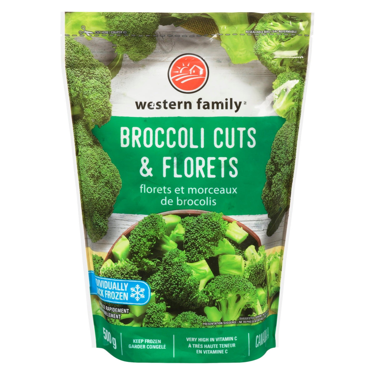 Western Family Broccoli Cuts & Florets 500 g