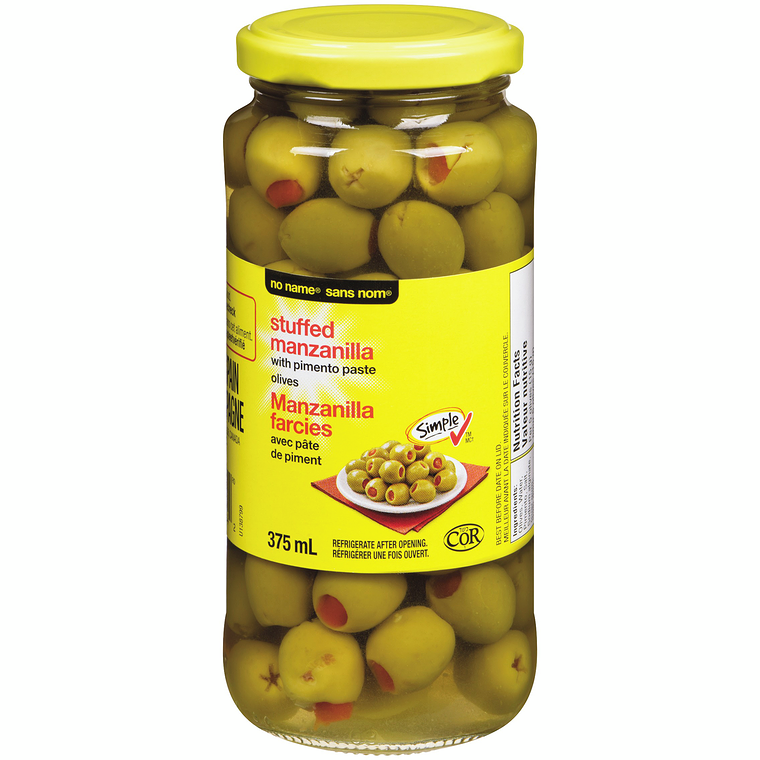 No Name Stuffed Manzanilla Olives 375 ml