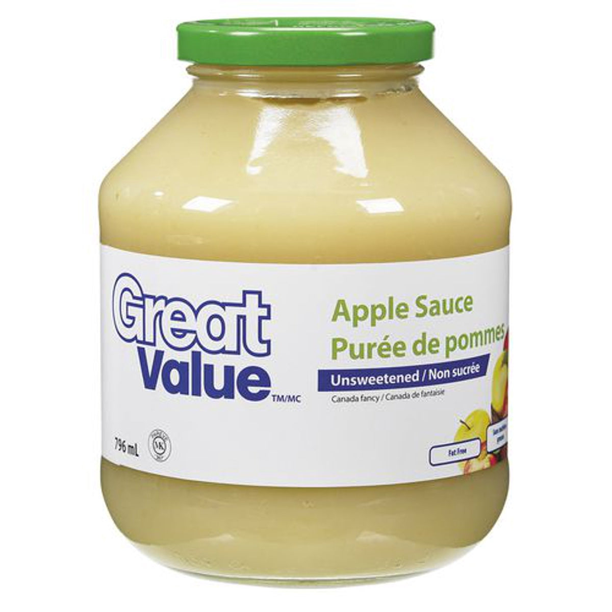 Great Value Unsweetened Applesauce 796 mL