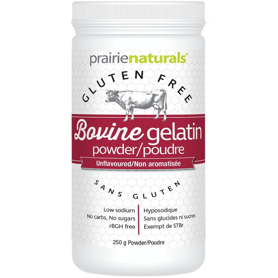 Prairie Naturals Grass-Fed Bovine Gelatin Powder 250 g