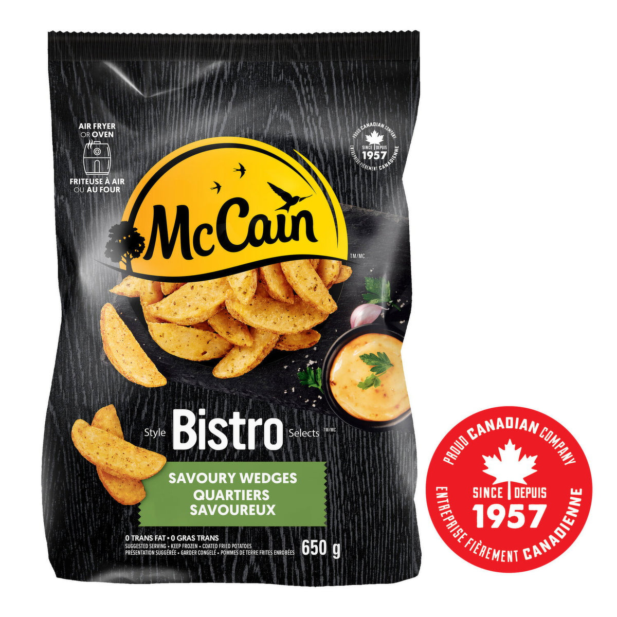 McCain Bistro Selects Savoury Potato Wedges 650 g