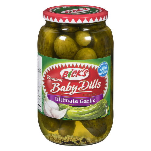 Bick's Ultimate Garlic Baby Dill Pickles 1 L