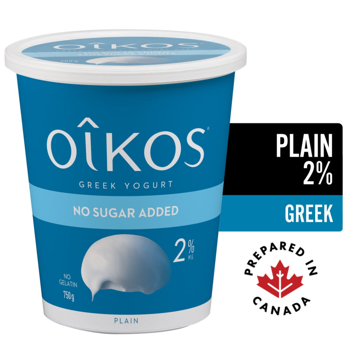Oikos Greek Plain Yogurt 2% 750 g