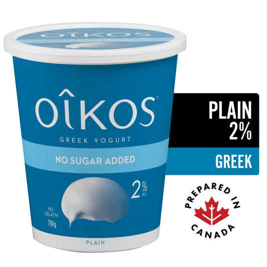 Oikos Greek Plain Yogurt 2% 750 g