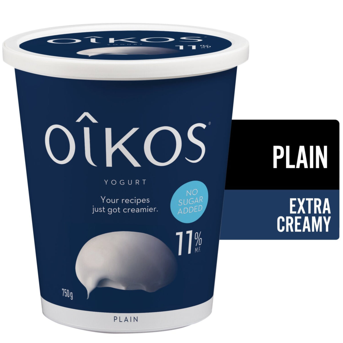 Oikos Extra Creamy Plain Yogurt 11% 650 g