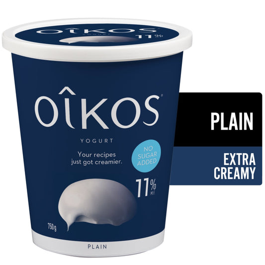 Oikos Extra Creamy Plain Yogurt 11% 650 g