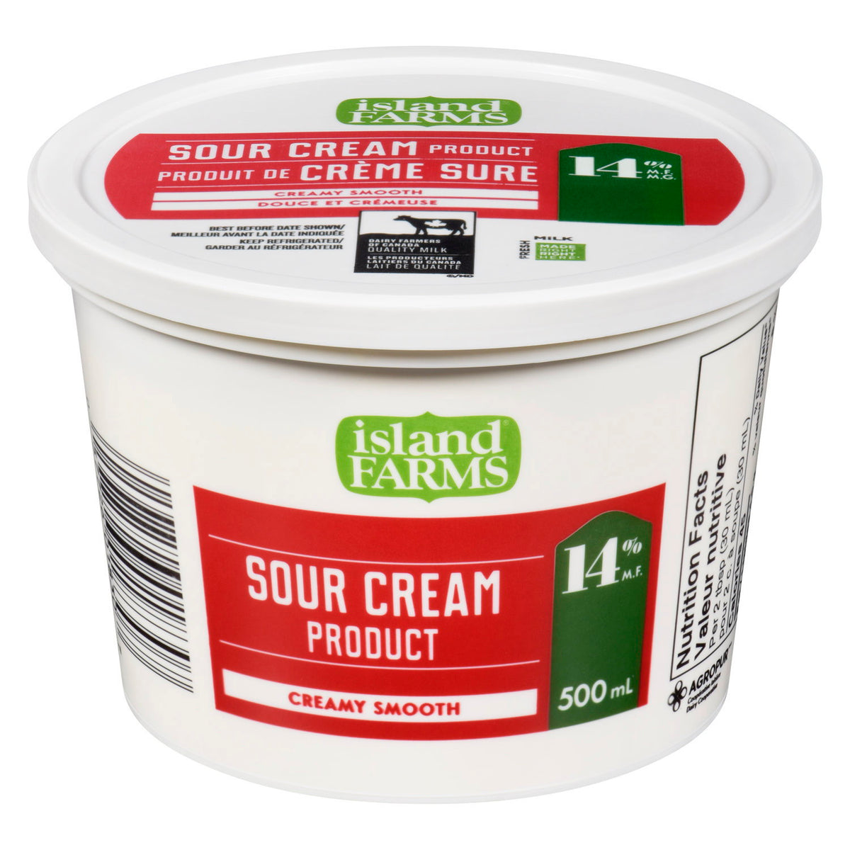 Island Farms Sour Cream 14% 500 mL