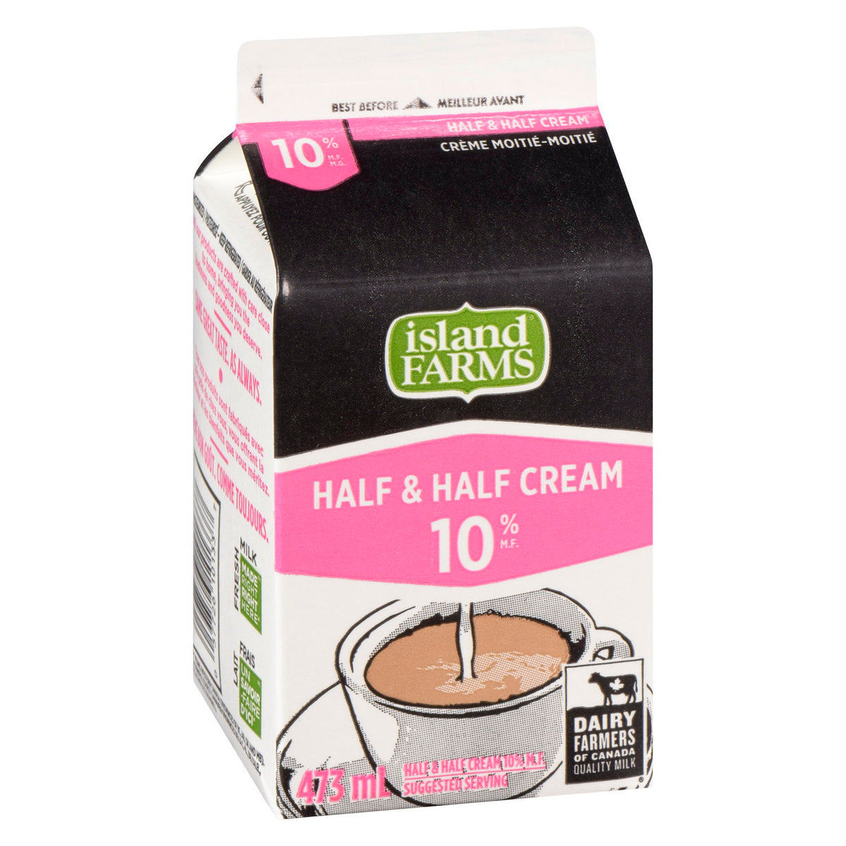 Island Farms Half & Half Cream 10% 473 mL