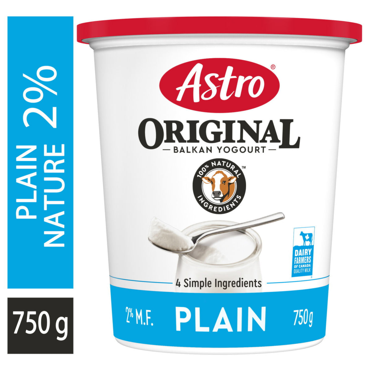 Astro Original Balkan Plain Yogurt 2% 750 g