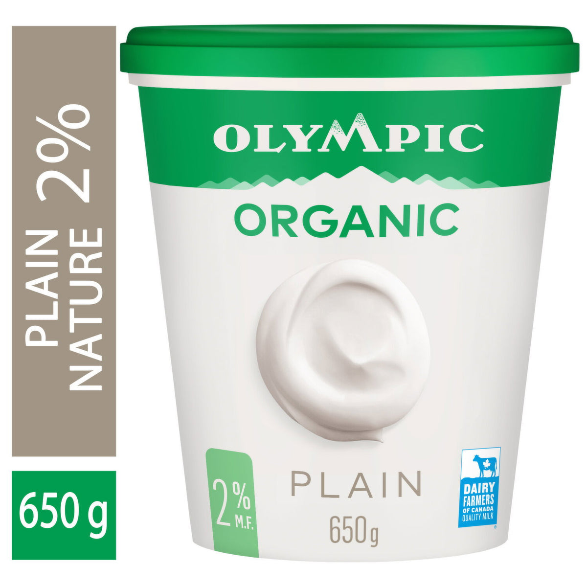 Olympic Organic Plain Yogurt 2% 650 g
