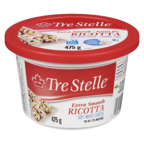 Tre Stelle Extra Smooth Ricotta 475 g