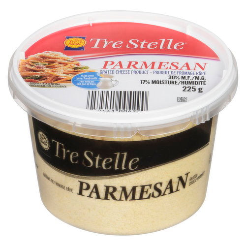 Tre Stelle Grated Parmesan 225 g