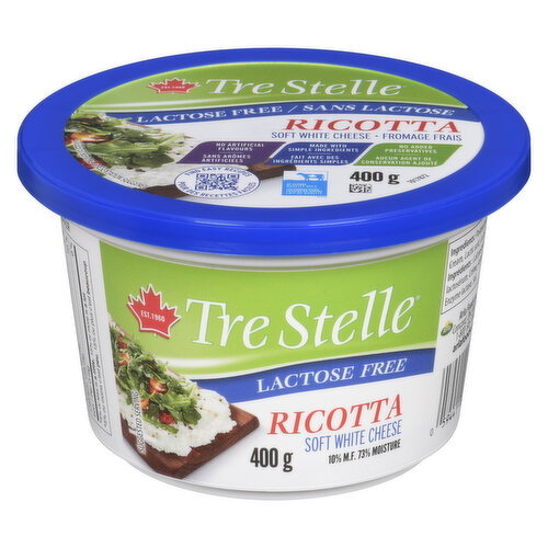Tre Stelle Lactose-Free Ricotta 400 g