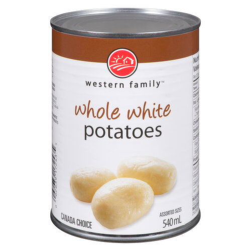 Western Family Whole White Potatoes 540 mL