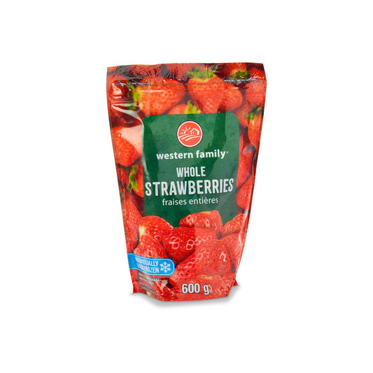 Western Family Whole Strawberries 600 g