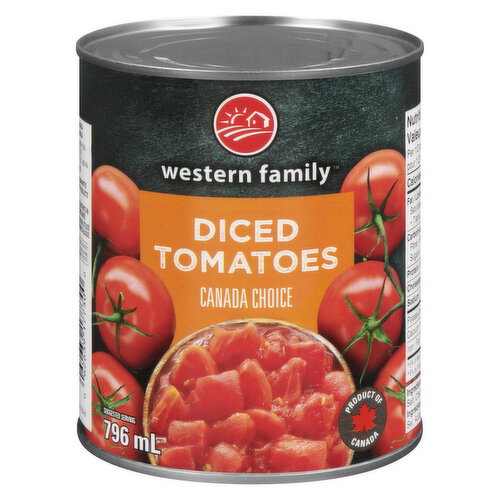 Western Family Diced Tomatoes in Juice 796 mL