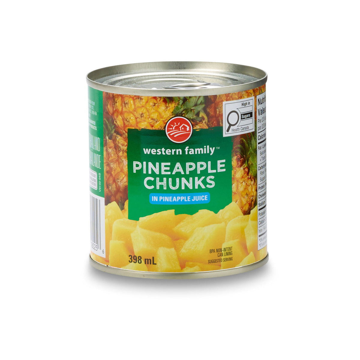 Western Family Pineapple Chunks 398 mL