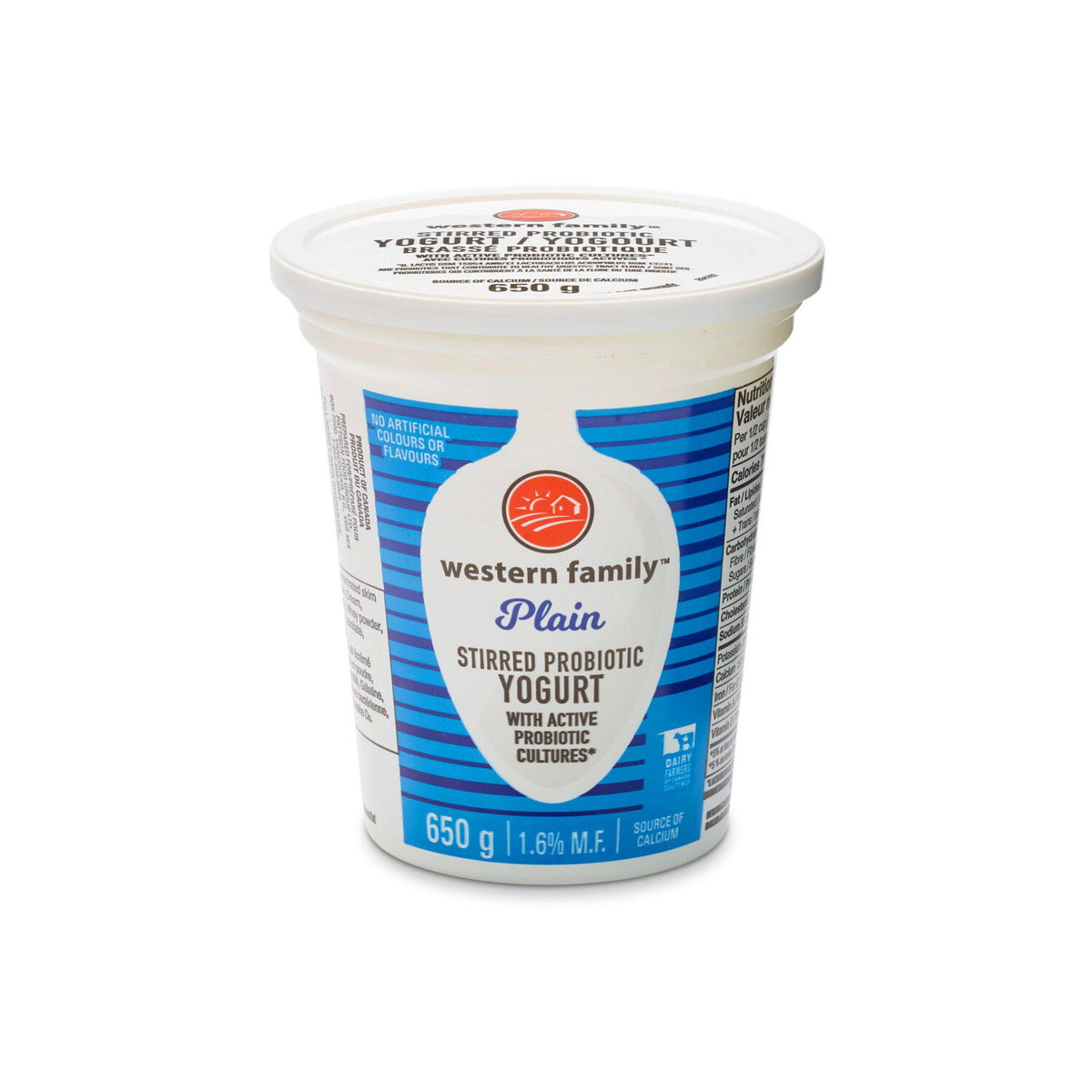Western Family Probiotic Plain Yogurt