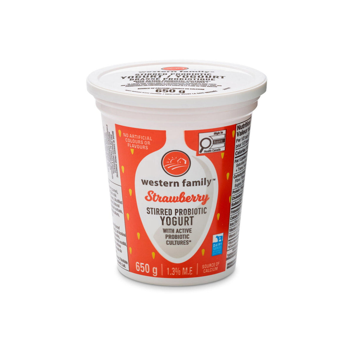 Western Family Probiotic Strawberry Yogurt