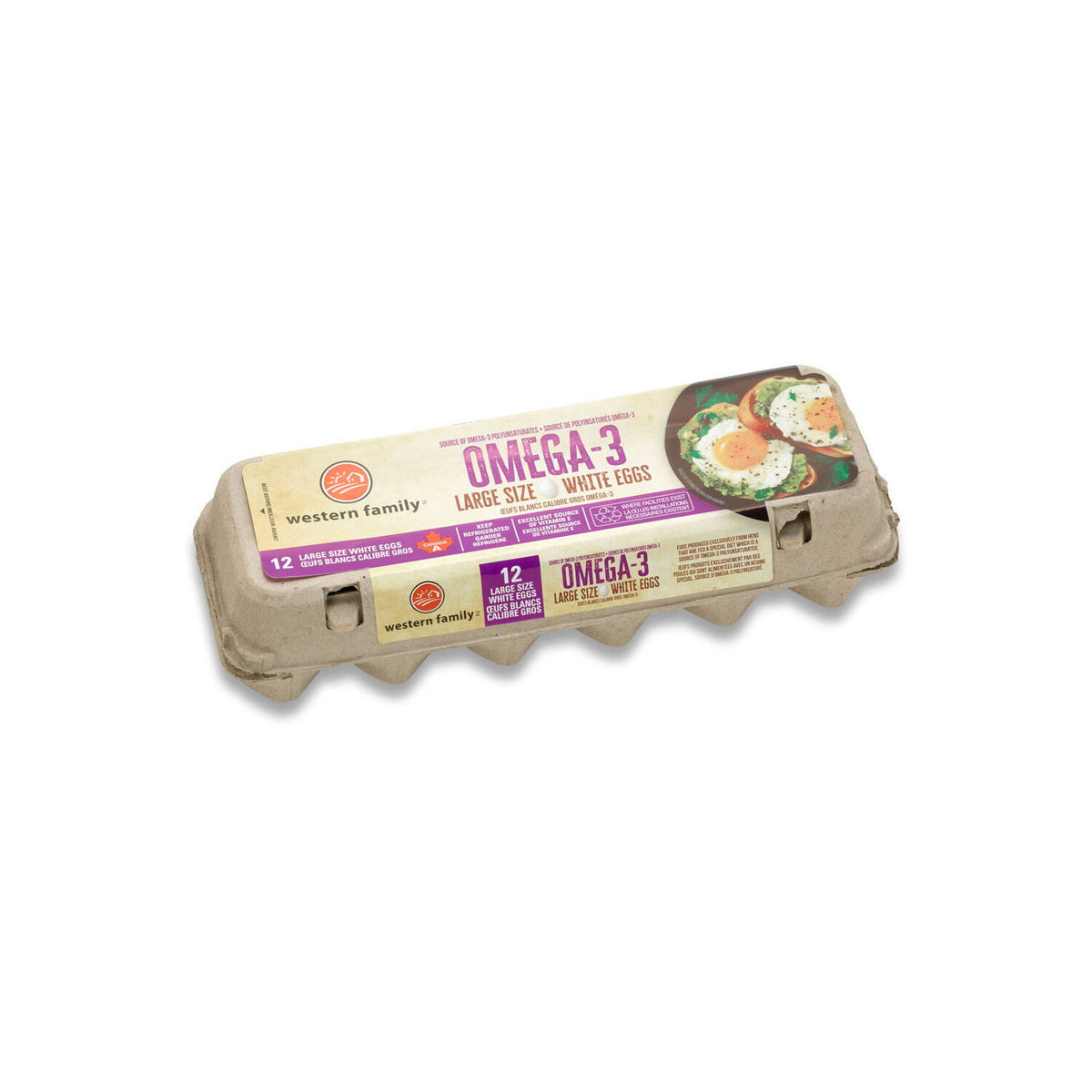 Western Family Omega-3 Large Eggs 12-Pack