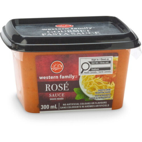Western Family Fresh Rosé Sauce — 300 mL