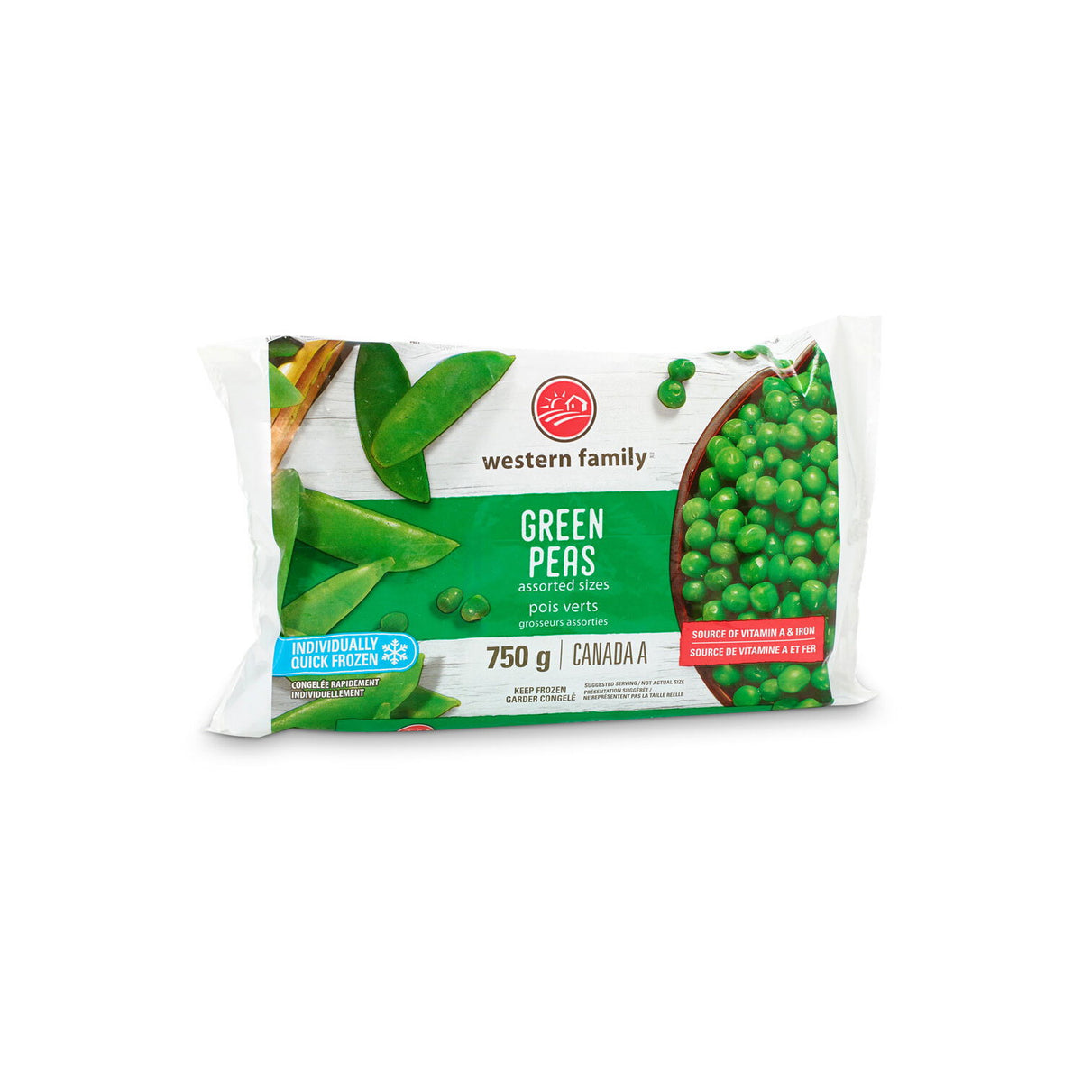 Western Family Green Peas 750 g