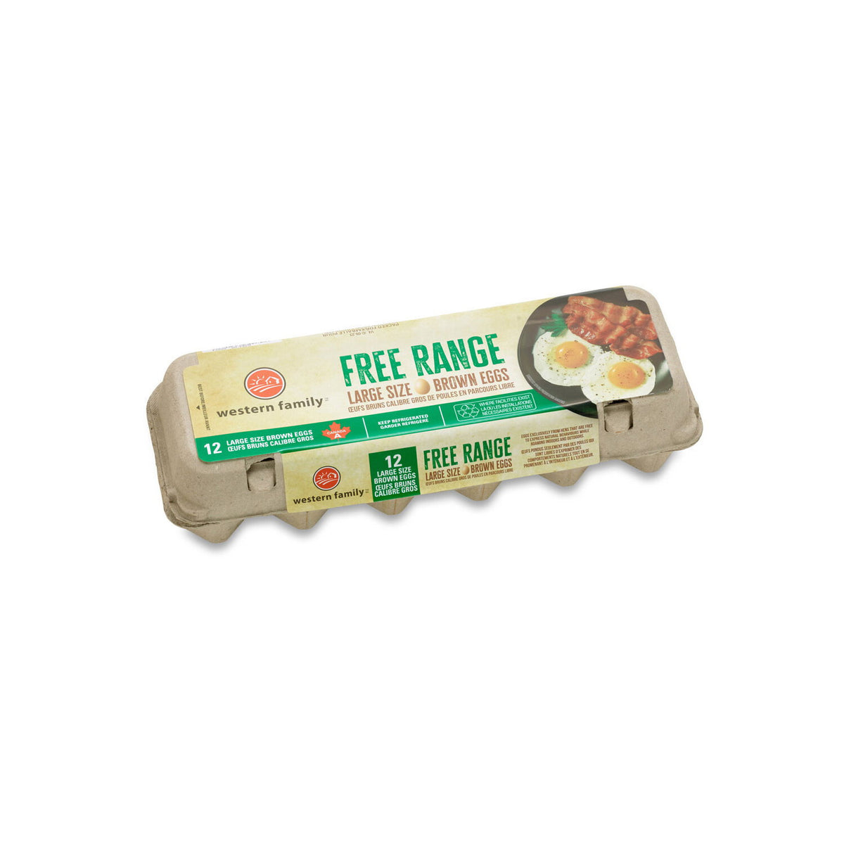 Western Family Free-Range Large Brown Eggs 12-Pack