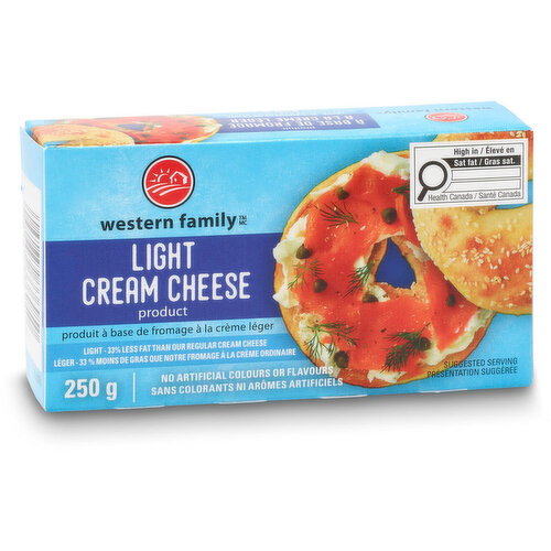 Western Family Light Cream Cheese Brick 250 g