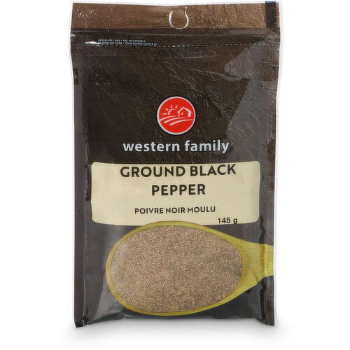 Western Family Ground Black Pepper 145 g