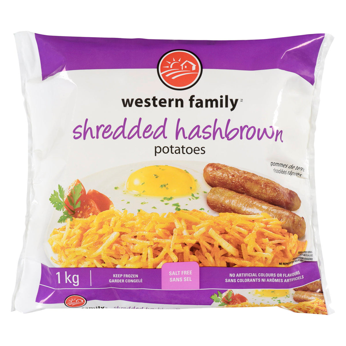 Western Family Shredded Hashbrown Potatoes 1 kg