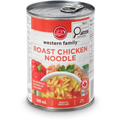 Western Family Roasted Chicken Noodle Soup 540 mL