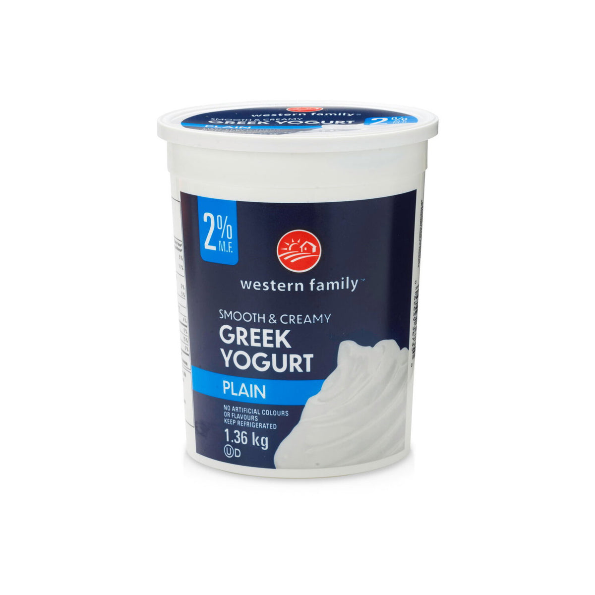 Western Family Plain Greek Yogurt 2% 650 g