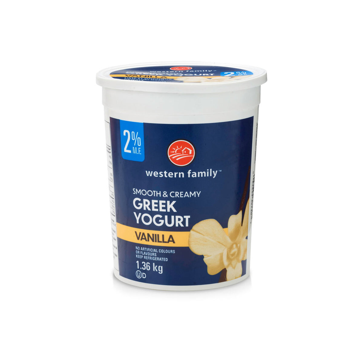 Western Family Vanilla Greek Yogurt 2% 650 g