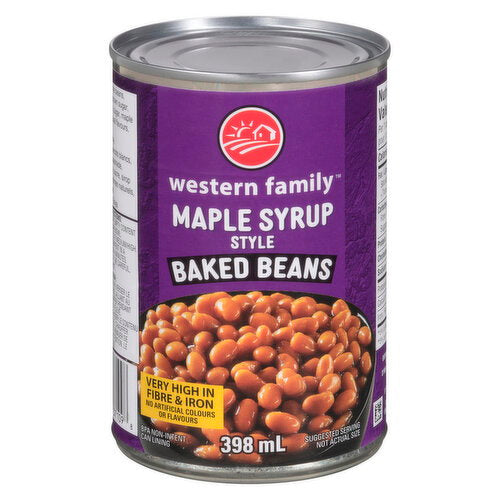 Western Family Baked Beans Maple Syrup Style 398 mL