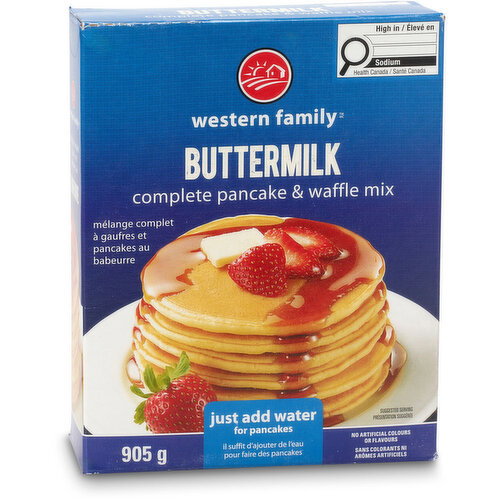 Western Family Buttermilk Complete Pancake & Waffle Mix 905 g