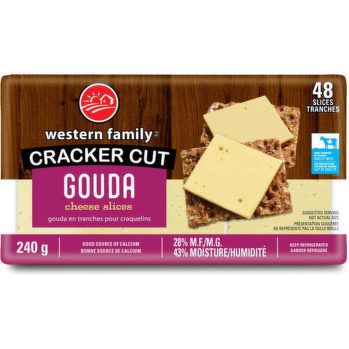 Western Family Cracker Cut Gouda 240 g