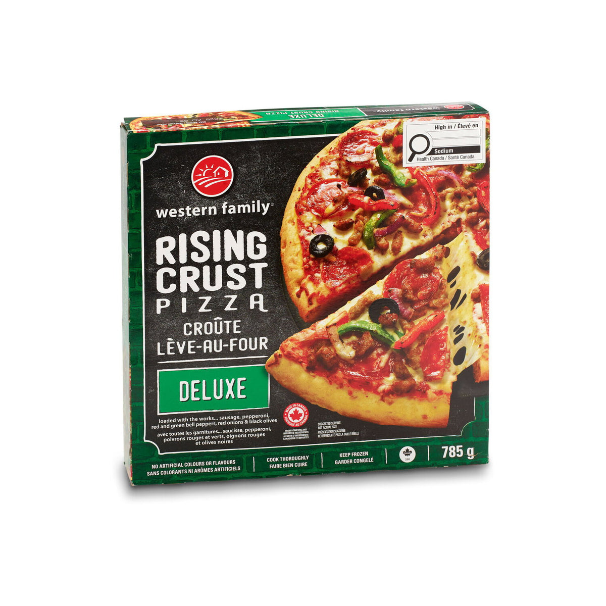 Western Family Rising Crust Deluxe Pizza 785 g
