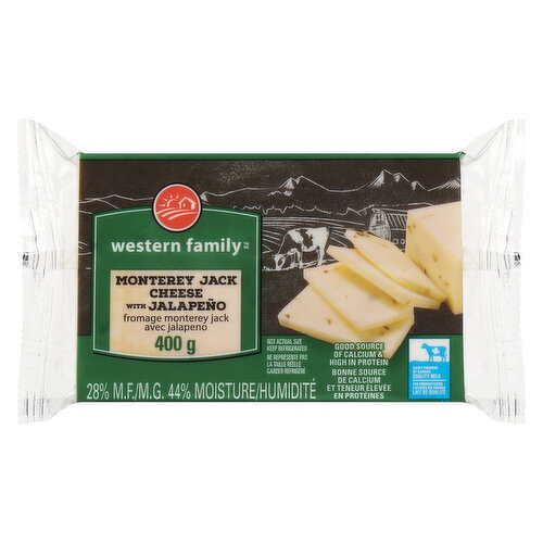 Western Family Monterey Jack Jalapeño 400 g
