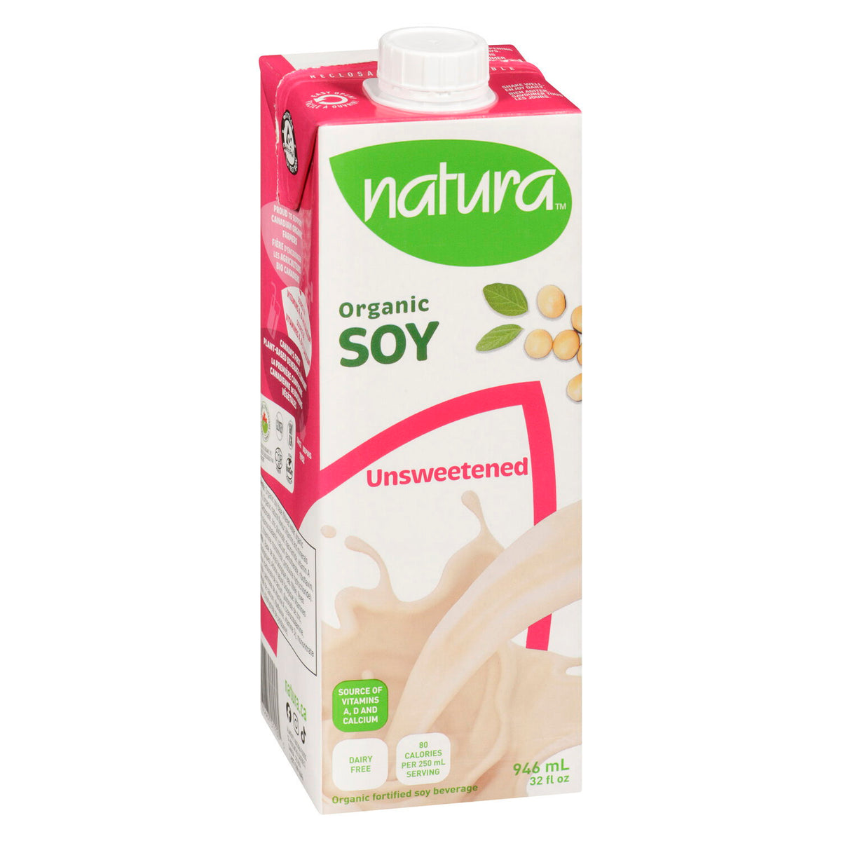 Natura Organic Unsweetened Soy Beverage 946 mL