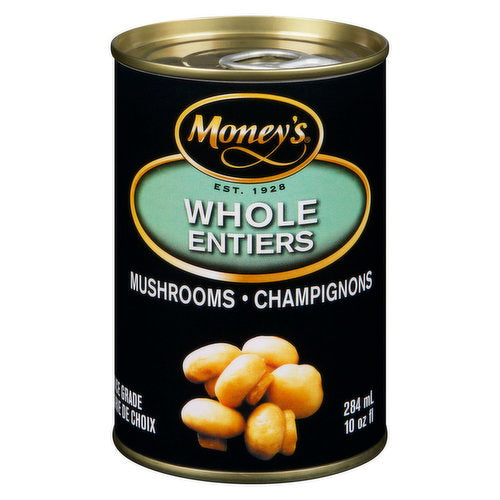Money's Whole Mushrooms 284 mL