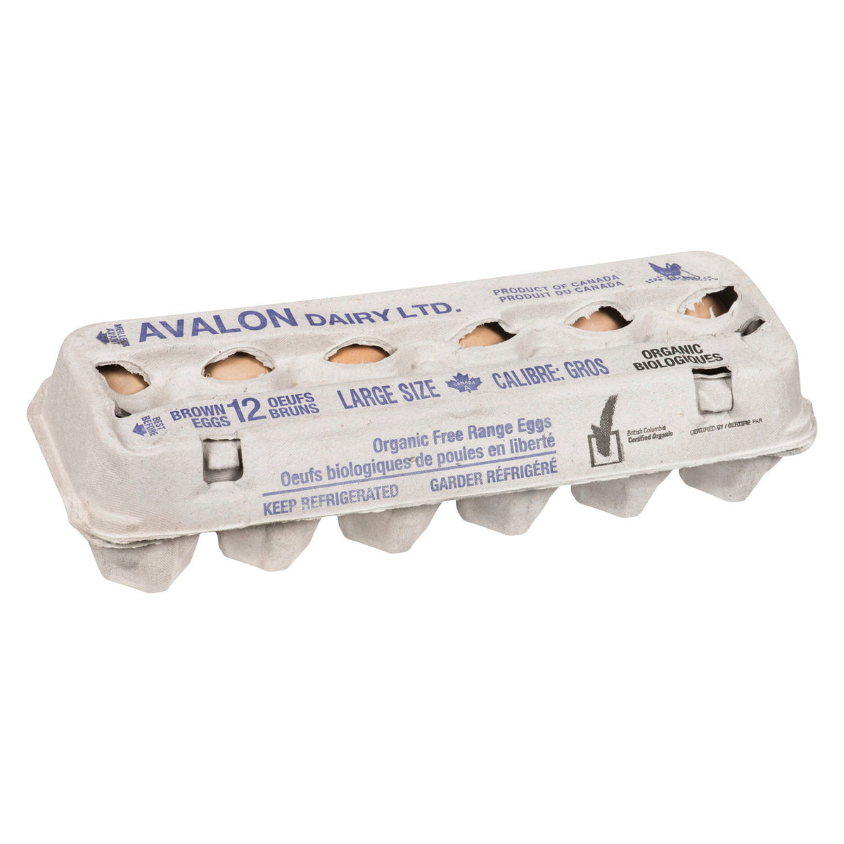Avalon Organic Large Brown Eggs 12-Pack