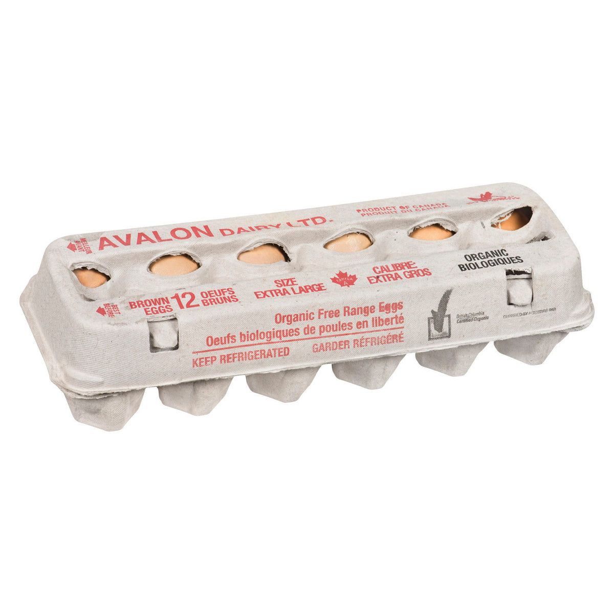 Avalon Organic Extra-Large Brown Eggs 12-Pack