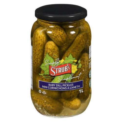 Strub's Simply Baby Dill Pickles 1 L